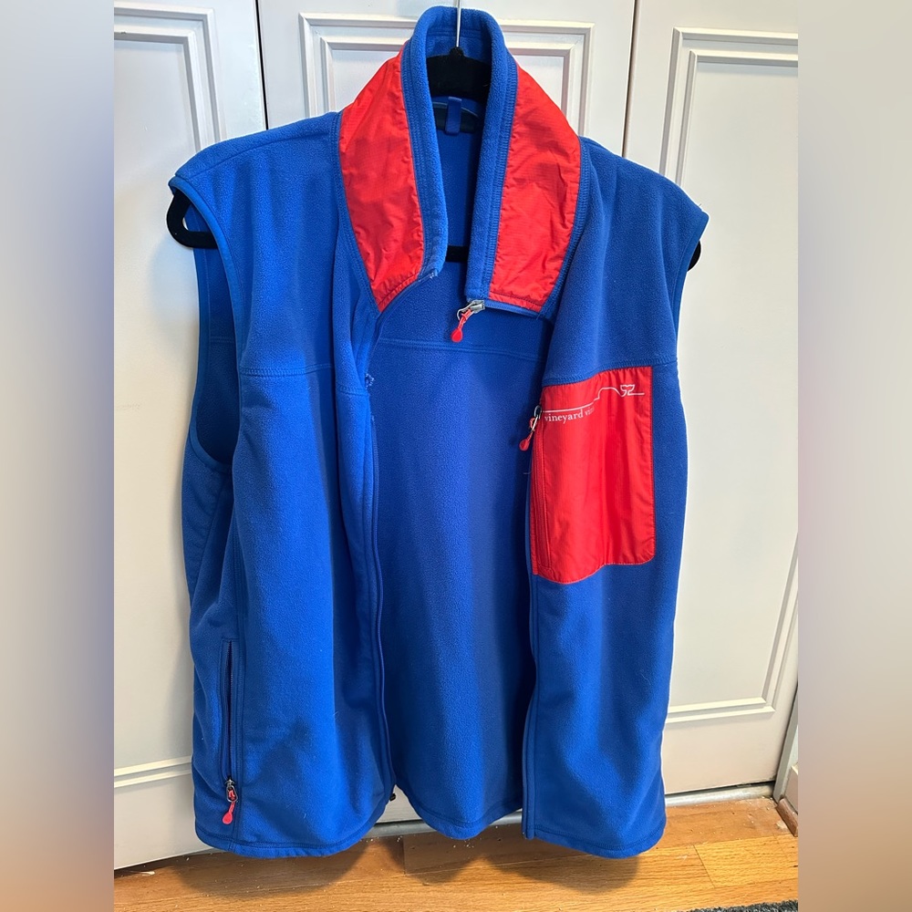 Vineyard Vines Fleece Vest, Size Medium